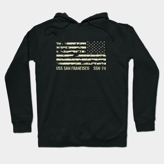 USS San Francisco Hoodie by Jared S Davies